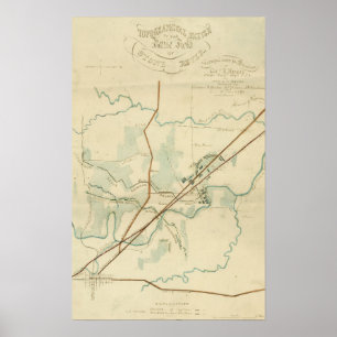 Poster Battle of Stones River - Civil War Panoramic
