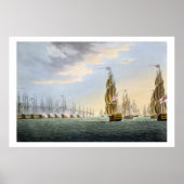 Poster Battle of the Nile, août 1st 1798, gravée par T (Devant)