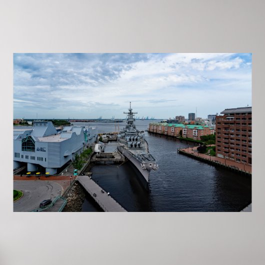 Poster Battleship USS Wisconsin "Whisky" (Devant)