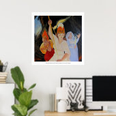 Poster Battre l'obscurité : Athena, Apollo et Persephone (Bureau à domicile)