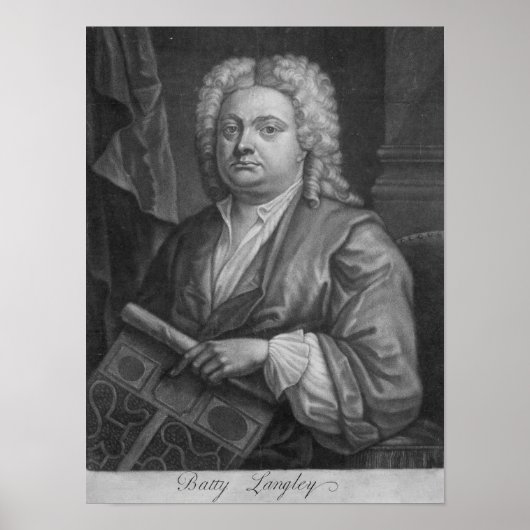 Poster Batty Langley, imprimé par J. Carwitham, 1741 (Devant)