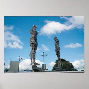 Poster Batumi en Géorgie. Statue d'Ali et de Nino