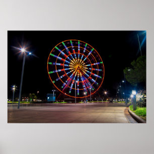 Poster Batumi ville Géorgie, Grande roue