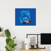 Poster Batwheel™ Bam - Batmobile (Bureau à domicile)