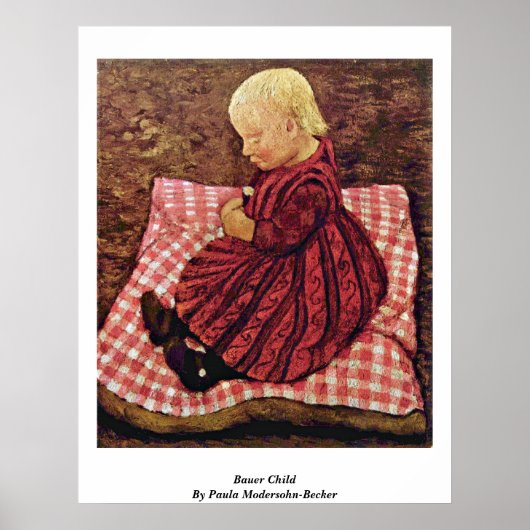 Poster Bauer Child Par Paula Modersohn-Becker (Devant)