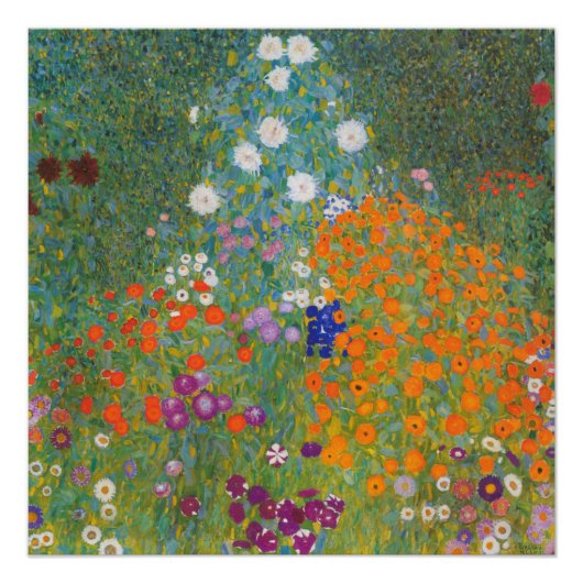 Poster Bauerngarten - Gustav Klimt (Devant)