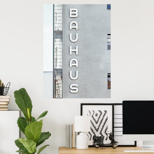 Poster Bauhaus (Bureau à domicile)
