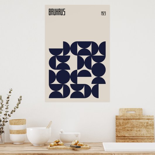 Poster Bauhaus 1923 | Conception rétro (Cuisine)