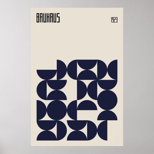 Poster Bauhaus 1923 | Conception rétro (Devant)