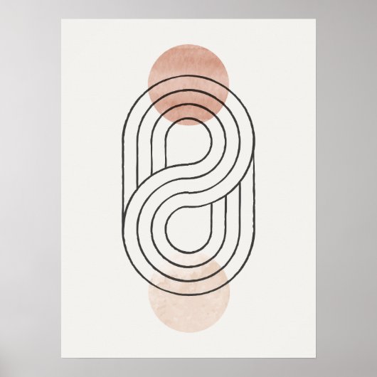 Poster Bauhaus Abstrait minimaliste (Devant)