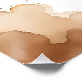 Poster Bauhaus art matin café (brun) (Coin)