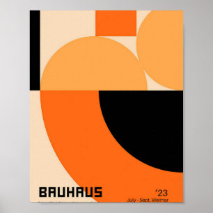 Poster bauhaus, bauhaus design, design moderne, géométriq