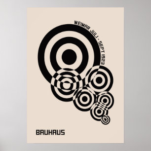 Poster bauhaus, bauhaus design, design moderne, géométriq