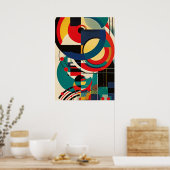 Poster bauhaus, bauhaus design, design moderne, géométriq (Cuisine)