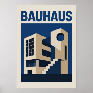Poster bauhaus, bauhaus design, design moderne, géométriq