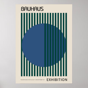 Poster bauhaus, bauhaus design, design moderne, géométriq