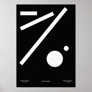 Poster bauhaus, bauhaus design, design moderne, géométriq