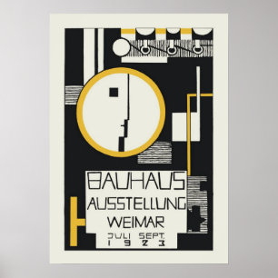 Poster bauhaus, bauhaus design, design moderne, géométriq
