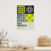 Poster bauhaus, bauhaus design, design moderne, géométriq (Cuisine)