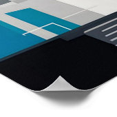 Poster bauhaus, bauhaus design, design moderne, géométriq (Coin)