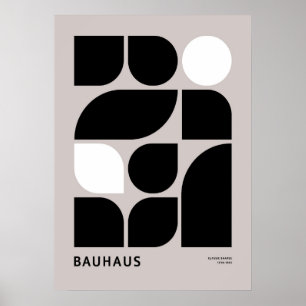 Poster bauhaus, bauhaus design, design moderne, géométriq