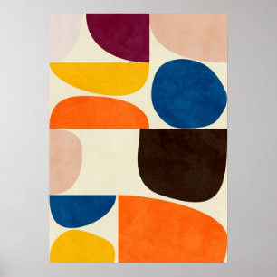 Poster bauhaus, bauhaus design, design moderne, géométriq