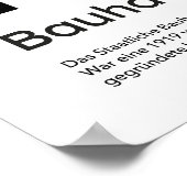 Poster Bauhaus Black White Stripe Grid Art Print (Coin)