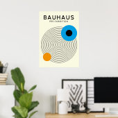 Poster Bauhaus Concentric Circles Modern Art Print (Bureau à domicile)