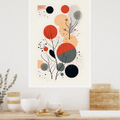 Poster Bauhaus du milieu du siècle (Cuisine)