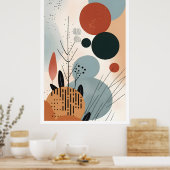 Poster Bauhaus du milieu du siècle Art géométrique 2 (Cuisine)