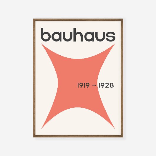 Poster Bauhaus Exposition géométrique Art Décor