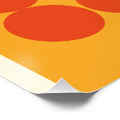 Poster Bauhaus Eye Geometric Art Print Orange 1919 (Coin)