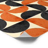 Poster Bauhaus Geometric Textured Mid Century Modern  (Coin)