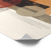 Poster Bauhaus Inspired – Modern Abstract in Warm Neutral (Coin)