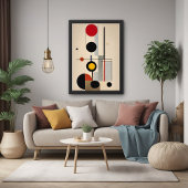 Poster Bauhaus moderne Art géométrique Abstrait