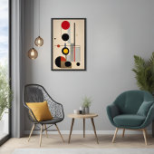 Poster Bauhaus moderne Art géométrique Abstrait