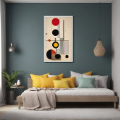 Poster Bauhaus moderne Art géométrique Abstrait