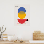 Poster bauhaus, moderniste, minimal, géométrique, abstrai (Cuisine)