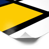 Poster bauhaus motif peinture géométrique abstraite mo (Coin)