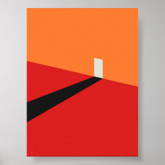 Poster Bauhaus Porte minimaliste et art de l'ombre