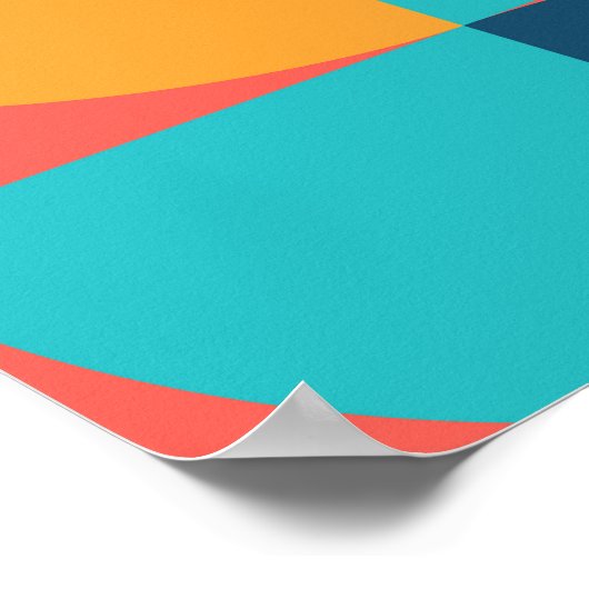 Poster Bauhaus Retro : les années 70 de la musique géomét (Coin)