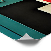 Poster Bauhaus style illustré (Coin)