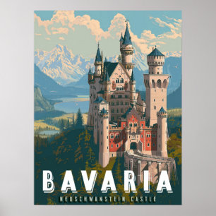 Poster Bavière : Château de Neuschwanstein