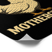 Poster Bawk Bawk Motherclucker Funny Chicken Maman (Coin)