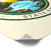 Poster Baxter State Park Maine Badge (Coin)