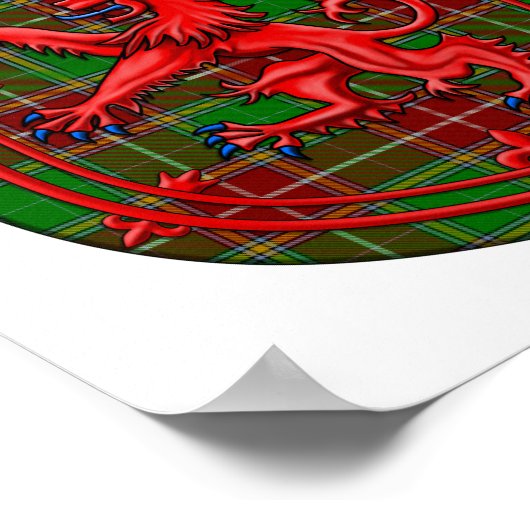 Poster Baxter Tartan Scottish Plaid Lion Rampant (Coin)