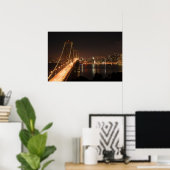 Poster Bay Bridge et San Francisco City Skyline (Bureau à domicile)