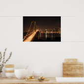 Poster Bay Bridge et San Francisco City Skyline (Cuisine)