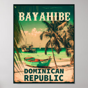 Poster Bayahibe République Dominicaine - Retro Vintage 60