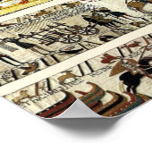 POSTER BAYEUX TAPESTRY 1066 NAVIRES VIKING (Coin)
